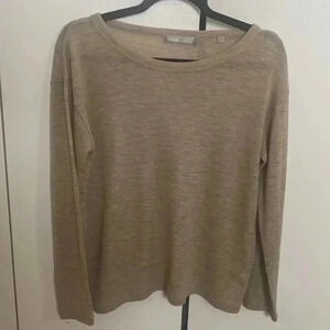 Vince Women's Wool Sweater Long Sleeve Tan colored  Size Small